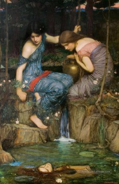 John William Waterhouse œuvres - Femmes avec des cruches d’eau femme grecque John William Waterhouse